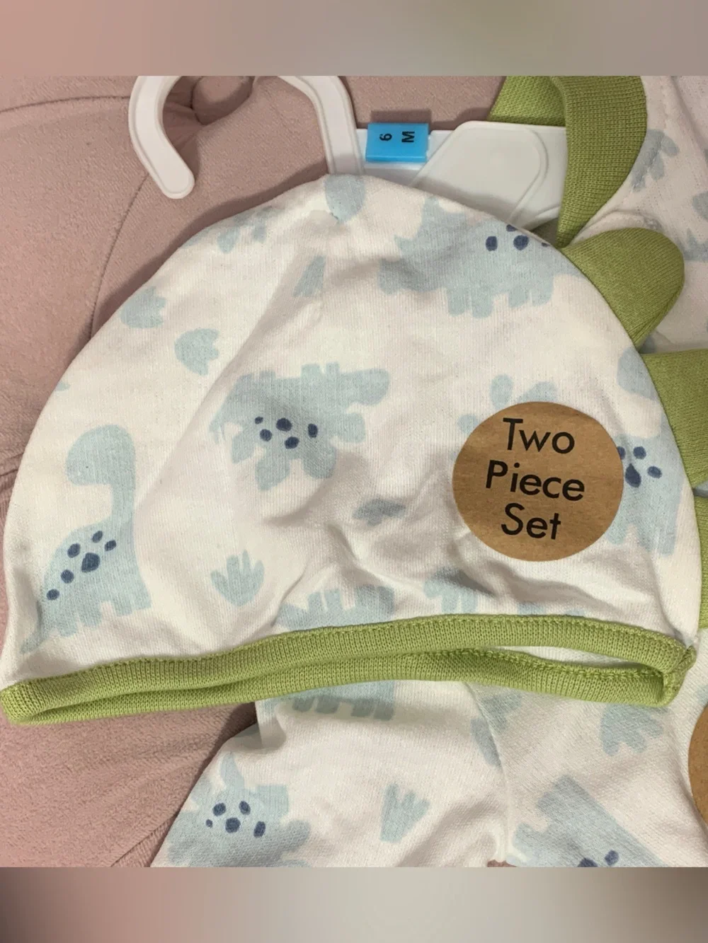 Baby Dinosaur One-Piece Footed outfit with hat